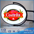 Outdoor acrylic oval led light sign blister signage